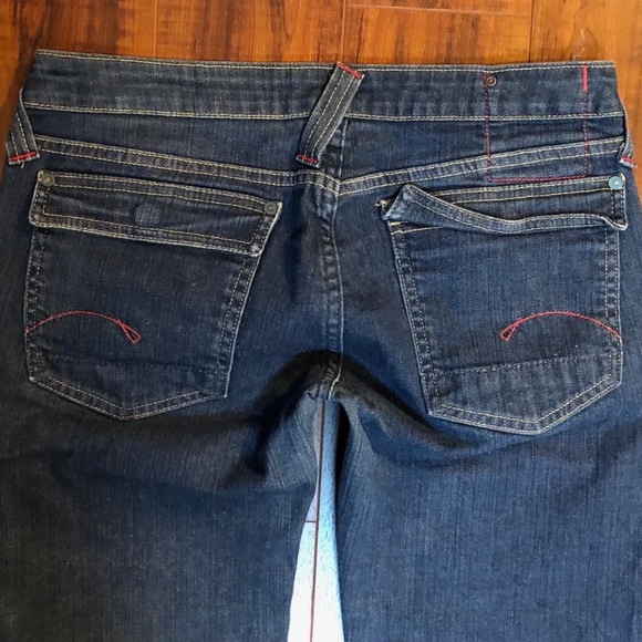 G-STAR RAW sz 30W x 29L - 7" Low Rise Stretch Dark Blue Denim Jeans - Picture 6 of 8